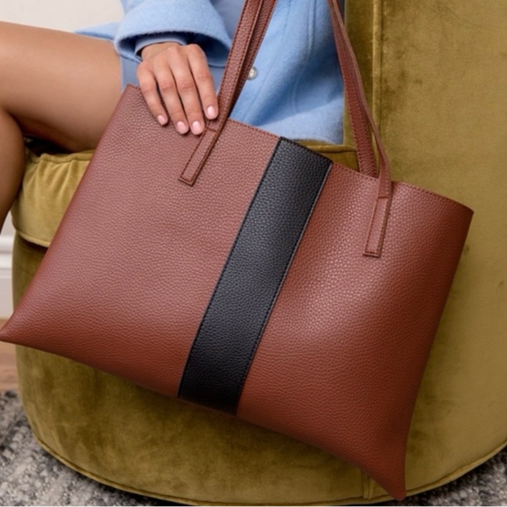 Vince Camuto Vegan Leather Tote - Picture 2 of 4